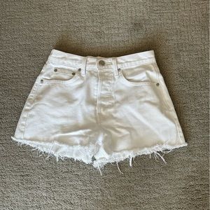 Reformation white jean shorts- size 23